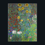Farm Garden with Sunflowers | Gustav Klimt | Photo Postcard<br><div class="desc">Farm Garden with Sunflowers is a 1907 painting by Gustav Klimt.</div>