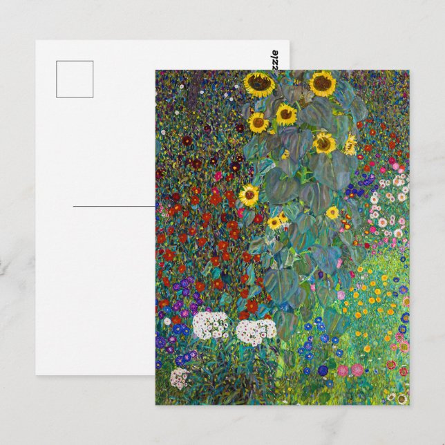 Farm Garden with Sunflowers | Gustav Klimt | Postcard (Front/Back)