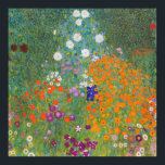 Farm Garden with Sunflowers — Gustav Klimt Poster<br><div class="desc">Gustav Klimt’s “Farm Garden with Sunflowers” (1906/07), oil on canvas, 110 × 110 cm; Belvedere, Vienna (inv. 3685). A lush, square floral field—mosaic-like color that looks modern and calming on big prints. Public-domain museum image, cleaned for crisp, high-resolution printing. Tip: after adding to cart, transfer this to posters, canvas, framed...</div>