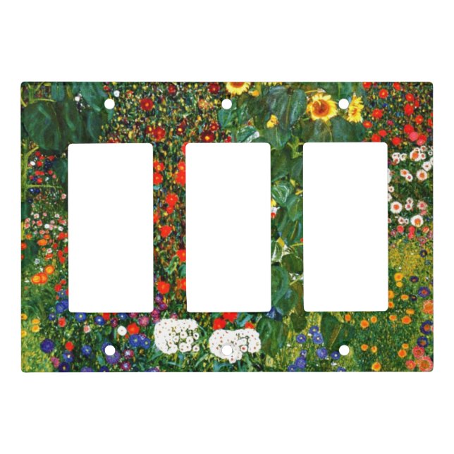 Farm Garden with Sunflowers Light Switch Cover (Front)
