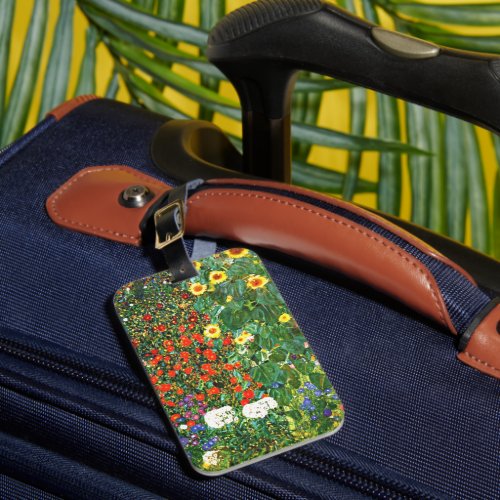 Farm Garden with Sunflowers Luggage Tag