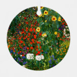 Farm Garden with Sunflowers Metal Ornament