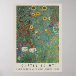 Farm Garden With Sunflowers Poster