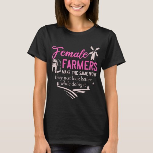 Farm Girl Animals Female Farmer Rancher Daughter T_Shirt