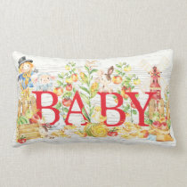 Farm Girl Boy Nursery Pillow