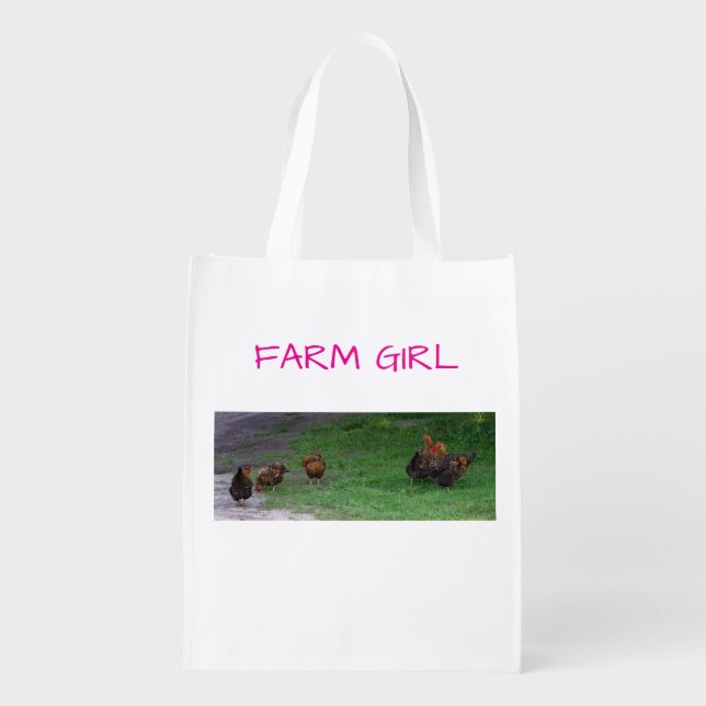 Farm Girl Grocery Bag (Back)