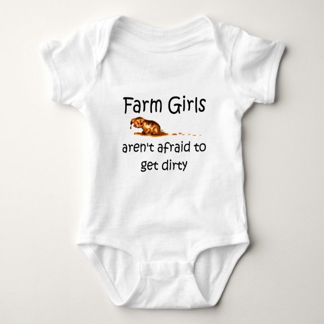 Farm Girls Aren't Afraid to Get Dirty T-shirts (Front)