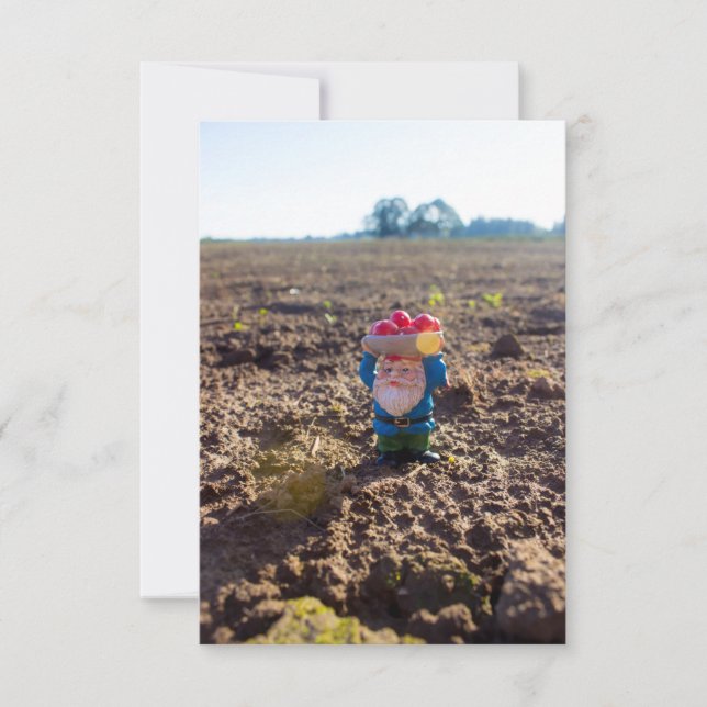 Farm Gnome Thank You Card (Front)