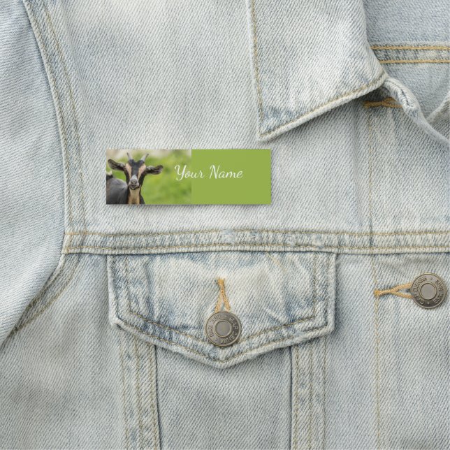 Farm Goat Pet Animal Custom Name Tag (In Situ)