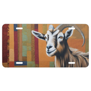 FARM GOAT WILD NATURE LICENSE PLATE