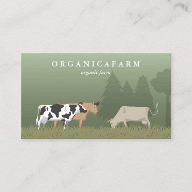 Farm Green Business Card (Front)