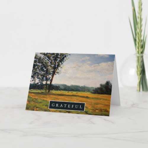 Farm Hay Bales Holiday Card