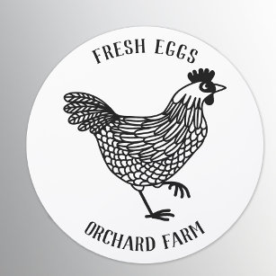 Farm Hen Egg Car Magnet