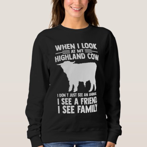 Farm Highland Cow Sweatshirt