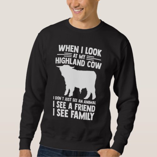 Farm Highland Cow Sweatshirt