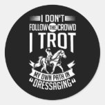 Farm Horse Riding Horseback Riding Horse Trainer D Classic Round Sticker
