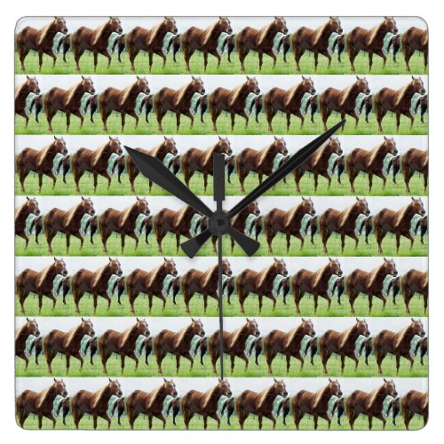 Farm Horse Wall Clock