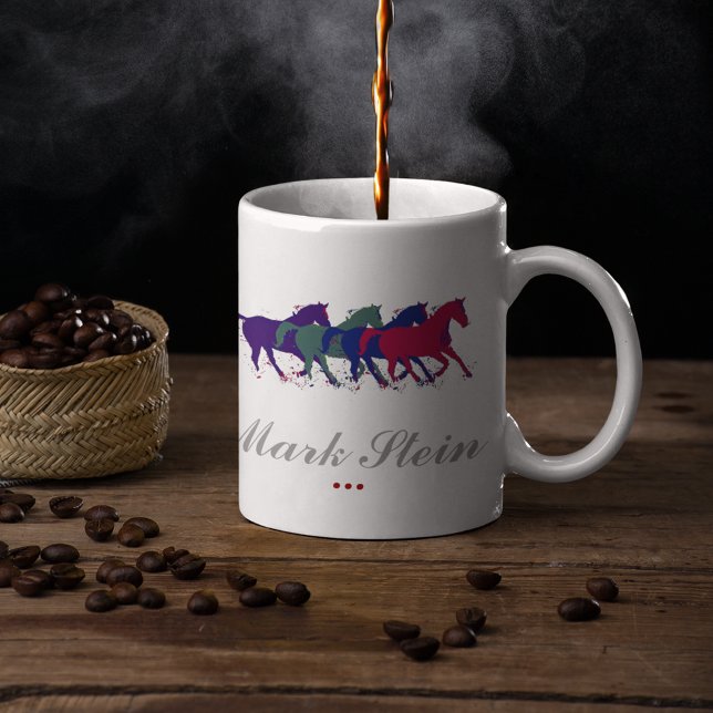 farm horses personalized coffee mug (Creator Uploaded)
