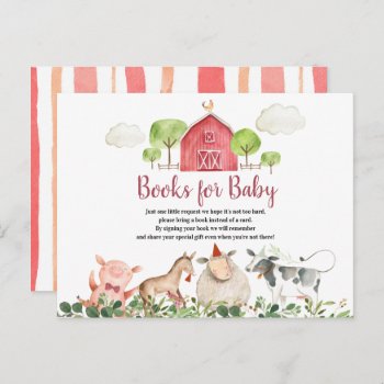 Farm House Animals Barnyard Books For Baby Postcard by HappyPartyStudio at Zazzle