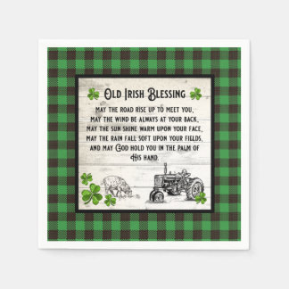 FARM HOUSE OLD IRISH BLESSING FARM TRUCK DECOUPAGE NAPKINS