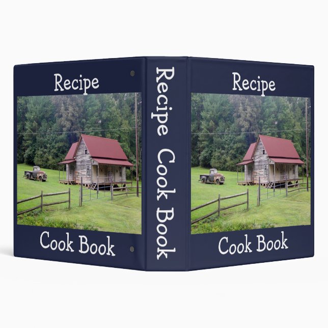 Farm House Recipe Cook book 3 Ring Binder (Background)