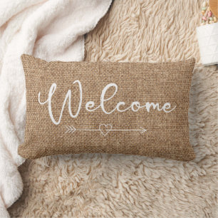 Farm House Welcome Throw Pillow