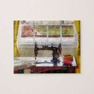 Farm House With Sewing Machine Jigsaw Puzzle