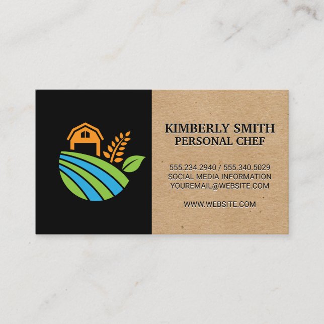 Farm Icon Business Card (Front)