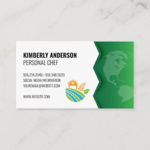 Farm Icon   Green Earth Business Card