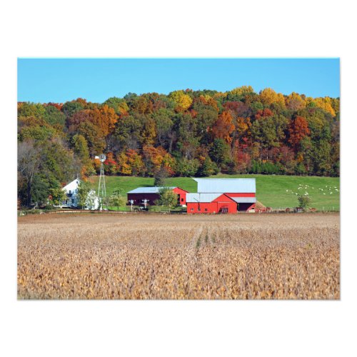 Farm in Fall Photo Print