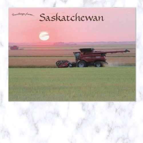 Farm in Indian Head Saskatchewan Canada Postcard