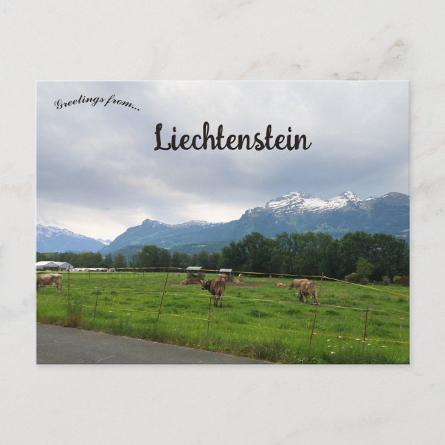 Farm in Vaduz Liechtenstein Postcard (Front)