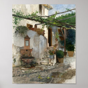 Farm Interior from South of Spain Hugo Birger Poster