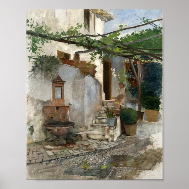 Farm Interior from South of Spain | Hugo Birger Poster (Front)