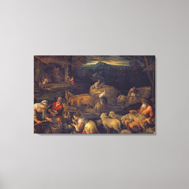 Farm Interior or Shearing Sheep Canvas Print (Front)