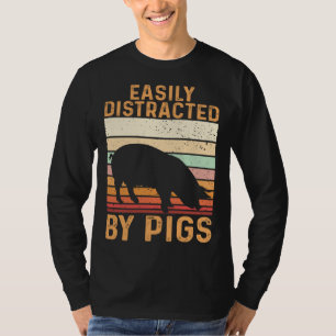 Farm Kids Piglet Easily Distracted By Pigs T-Shirt