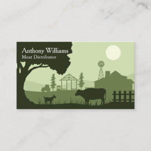 Farm Landscape Livestock Business Card