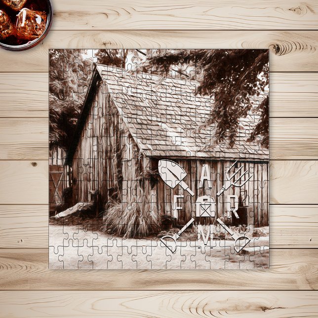 Farm Life Antique Barn Jigsaw Puzzle (Creator Uploaded)