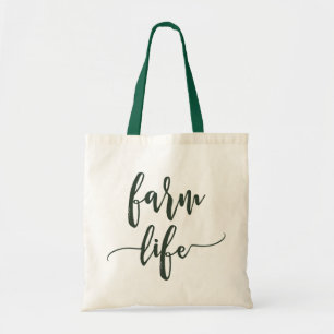 Farm Life Christmas Trees Tote Bag