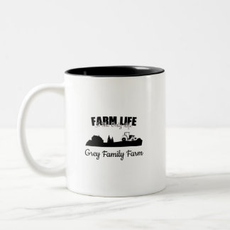 Farm Life Country Life Customizable Two-Tone Coffee Mug