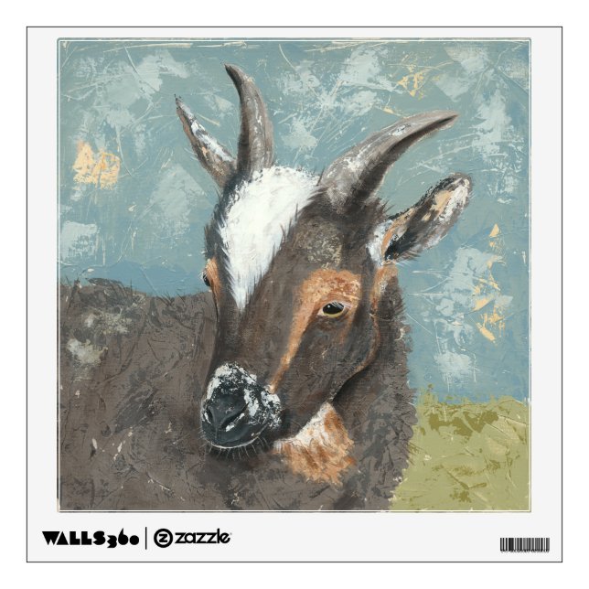 Farm Life-Grey Goat Wall Decal (Front)