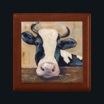Farm Life - Gunther the Cow Gift Box<br><div class="desc">Farm Life-Gunther by Jade Reynolds. Features a close-up of a banyard cow.</div>