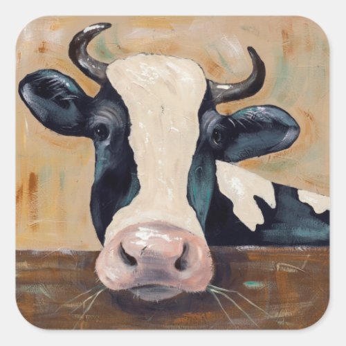 Farm Life _ Gunther the Cow Square Sticker
