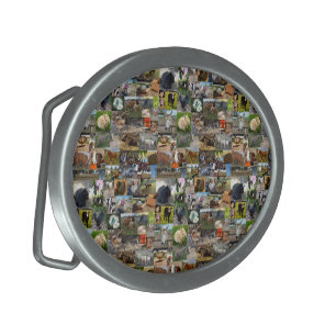 Farm Life Photo Collage,  Belt Buckle