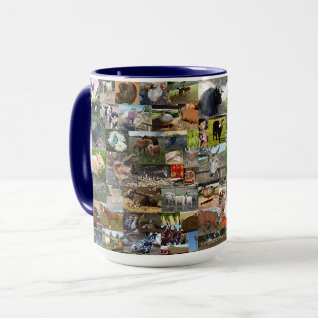 Farm Life Photo Collage,   Mug (Front Left)