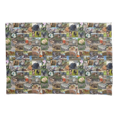 Farm Life Photo Collage   Pillow Case