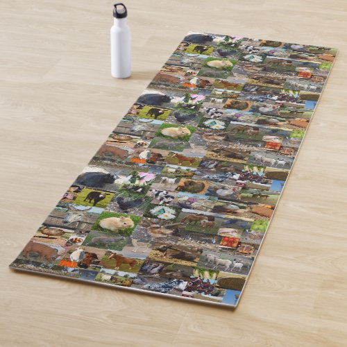 Farm Life Photo Collage   Yoga Mat