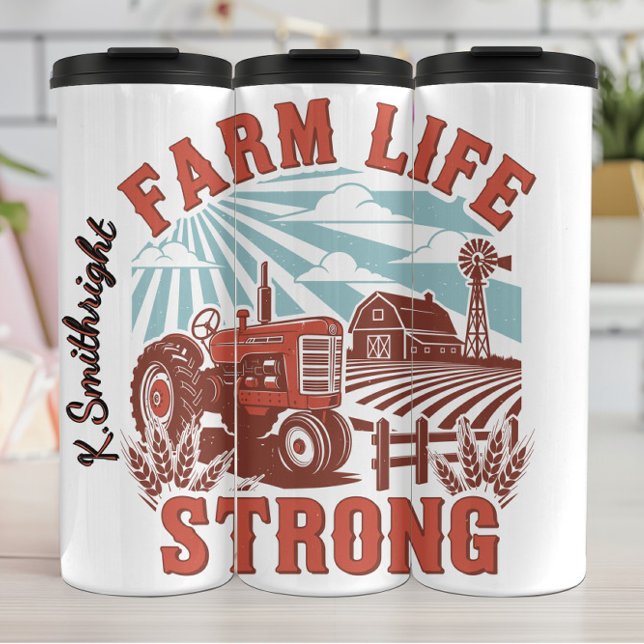 Farm Life Strong Thermal Tumbler (Creator Uploaded)