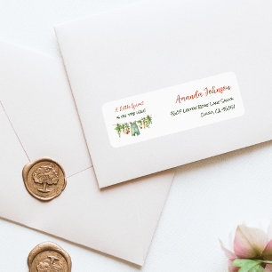 Farm Little Sprout Clothesline Baby Shower Address Label