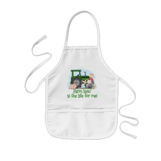 Farm Livin' (Boy) Kids' Apron (Front)